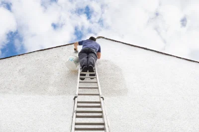 Peinture extérieure à la Truchère — façades et ravalement